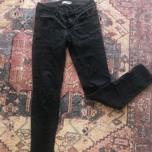 Black washed skinny jeans